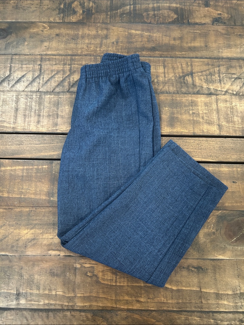 Nautica Boy’s Elastic Waistband Straight Leg Dress Pants in Navy